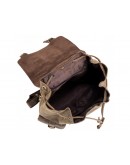 Фотография Винтажный кожаный коричневый рюкзак Tiding Bag D4-011R