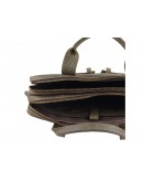Фотография Сумка кожаная для ноутбука коричневая винтажная Tiding Bag D4-012R