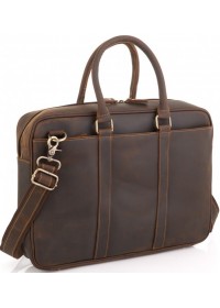 Винтажная коричневая мужская сумка Tiding Bag D4-023R