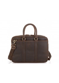 Винтажная коричневая мужская сумка Tiding Bag D4-023R