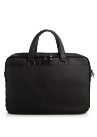 Черная кожаная мужская сумка для ноутбука DOR FLINGER DF5359-1BLACK