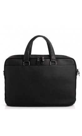 Черная кожаная мужская сумка для ноутбука DOR FLINGER DF5359-1BLACK