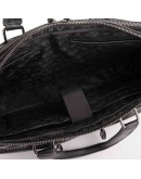 Фотография Черная кожаная мужская сумка для ноутбука DOR FLINGER DF5359-1BLACK