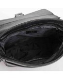 Фотография Черная кожаная мужская сумка на плечо DOR FLINGER DF8130DBLACK