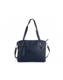 Фотография Синяя женская кожаная сумка Riche F-A25F-FL-89055WBL
