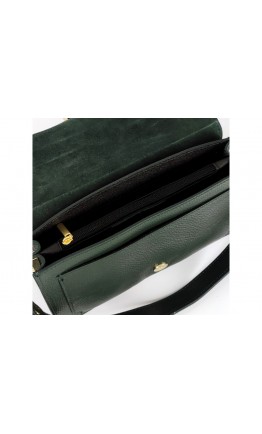Кожаная женская зеленая сумка Grays F-FL-BB-6183GR