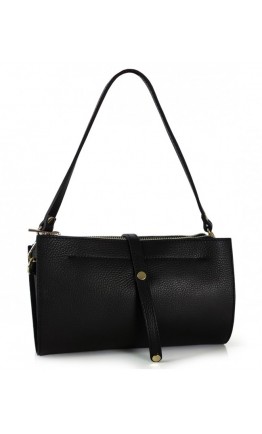 Кожаная женская черная сумка на плечо Grays F-FL-BB-7090A