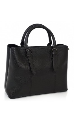 Женская черная кожаная сумка Grays F-S-CR3-99901A