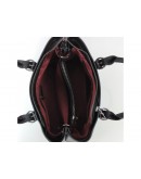 Фотография Женская черная кожаная сумка Grays F-S-CR3-99901A
