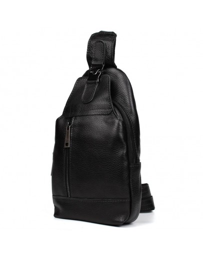 Фотография Кожаный мужской рюкзак - слинг на одно плечо Tarwa FA-0116-3md