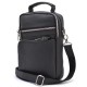 Удобная черная кожаная мужская сумка на плечо и в руку Tarwa FA-0120-4lx