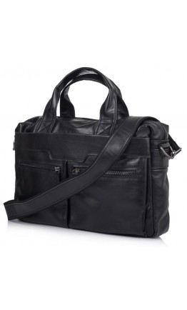 Мужская кожаная деловая сумка, черная Tarwa 77122A-5
