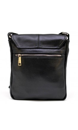 Черная мужская сумка на плечо кожаная Tarwa FA-1301-3md
