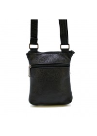 Маленькая черная кожаная сумка на плечо Tarwa FA-1342-3md