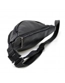 Фотография Кожаная черная сумка мужская на пояс Tarwa FA-30351-3md