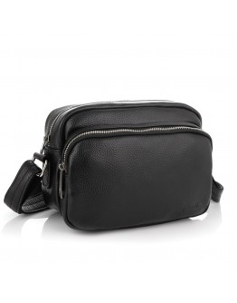 Черная мужская кожаная сумка на плечо Tarwa FA-60125-4lx