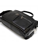 Фотография Мужская кожаная черная сумка, для ноутбука 77122A-7