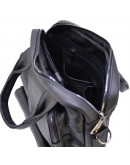 Фотография Черная кожаная удобная сумка в руку и на плечо Tarwa FA-7266-3md