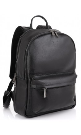 Черный рюкзак из прочной натуральной кожи Tarwa FA-7273-3md