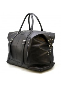 Дорожная черная сумка из натуральной кожи Tarwa FA-8310-4lx