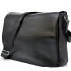 Черно-серая мужская тканево-кожаная сумка на плечо Tarwa GG-1047-3md
