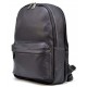 Кожаный черный рюкзак с белой ниткой TARWA FAw-7273-3md
