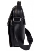Фотография Большая удобная черная кожаная мужская сумка fr0101