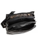 Фотография Кожаная мужская черная сумка на плечо Zagora FZ-015-3