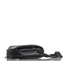 Фотография Черный кожаный мужской небольшой удобный слинг Zagora FZ-911-1