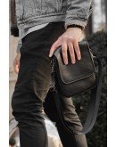Фотография Кожаная небольшая мужская сумка на плечо FZ-013-2