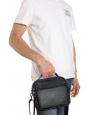 Фотография Барсетка кожаная - мужская сумка на плечо FZ-019-1