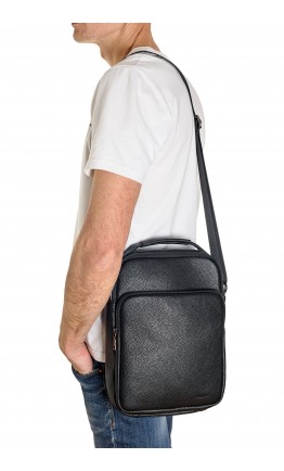 Вертикальная мужская кожаная сумка формата А4 REK-116-4-Flotar