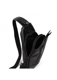 Кожаный мужской рюкзак - слинг на одно плечо Tarwa GA-0116-3md