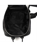Фотография Черный мужской рюкзак-слинг из натуральной гладкой кожи TARWA GA-0910-4lx