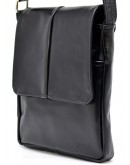 Фотография Черная кожаная мужская сумка на плечо Tarwa GA-1301-4lx
