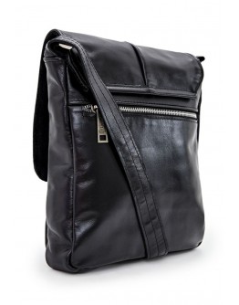 Черная кожаная мужская сумка на плечо Tarwa GA-1301-4lx