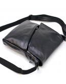 Фотография Мужская черная кожаная сумка на плечо Tarwa GA-1302-3md