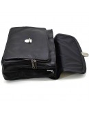 Фотография Кожаный мужской черный портфель на 2 отделения Tarwa GA-2067-4lx