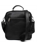 Фотография Мужская кожаная сумка на плечо - черная барсетка Tarwa GA-6018-3md