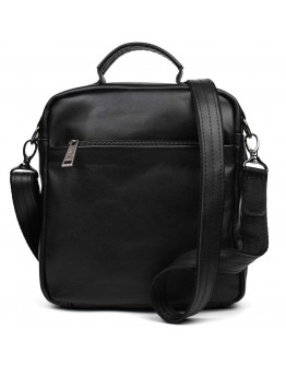 Мужская кожаная сумка на плечо - черная барсетка Tarwa GA-6018-3md