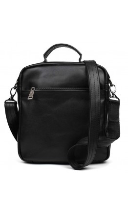 Мужская кожаная сумка на плечо - черная барсетка Tarwa GA-6018-3md