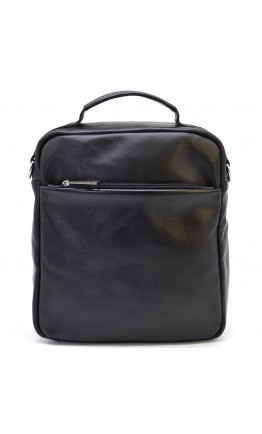 Мужская кожаная сумка на плечо - черная барсетка Tarwa GA-6018-4lx