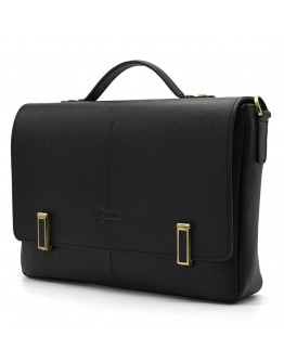Черный кожаный мужской портфель TARWA GA-7108-4lx