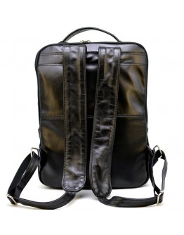 Кожаный мужской черный оригинальный рюкзак Tarwa GA-7284-3md