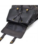 Фотография Кожаный черно-коричневый мужской вместительный рюкзак для ноутбука TARWA GAC-0010-4lx