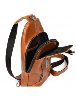 Кожаный мужской рюкзак - слинг на одно плечо Tarwa GB-0116-3md