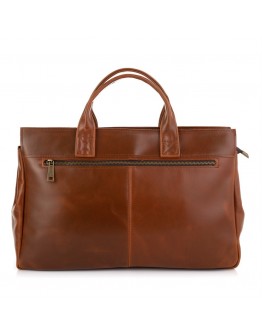 Кожаная коричневая сумка для докуметов Tarwa GB-7107-3md