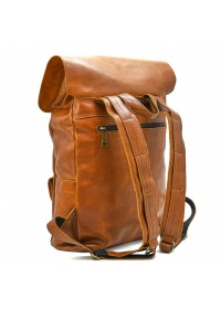 Мужской рыжий рюкзак из натуральной гладкой кожи Tarwa GB-9001-4lx