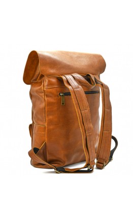 Мужской рыжий рюкзак из натуральной гладкой кожи Tarwa GB-9001-4lx