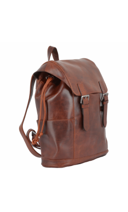 Рюкзак кожаный фирменный рыже-коричневого цвета Ashwood HARVEY TAN